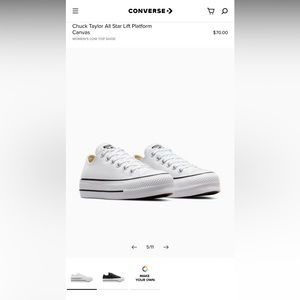 Chuck Taylor All Star Lift Platform Canvas shoes